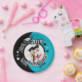 2019 personalisierter PapierFotoplatte Abschluss Pappteller (Party)