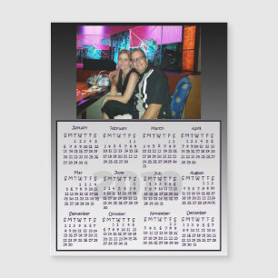 2019 personalisiertes Foto-Minimagnet-Kalender Magnetkarte