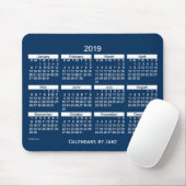 2019 Polizei-Kasten-blauer mutiger Kalender durch Mousepad (Mit Mouse)