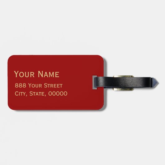 2019 Prägung des Prägung "Pig Year Gold" Symbol Lu Gepäckanhänger (Rückseite horizontal)