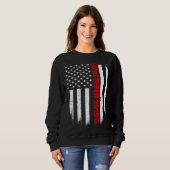 2019 Retired Firefighter   Thin Red Line American  Sweatshirt (Vorne ganz)
