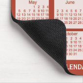 2019 Rot-Kalender durch Janz Mausunterlage Mousepad (Ecke)