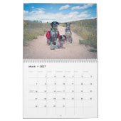 2019 seidenes Windhounds mit anderen 2 Kalender (Mär 2027)