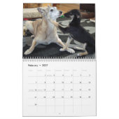 2019 seidenes Windhounds mit anderen Kalender (Feb 2027)