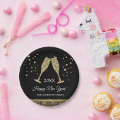 2019 Silvester Party Imitate Gold Foil Pappteller (Party)