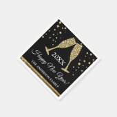 2019 Silvester Party Imitate Gold Foil Serviette (Ecke)