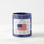 2019 USA-Flaggen-Kalender durch Janz Tasse (Zentrum)