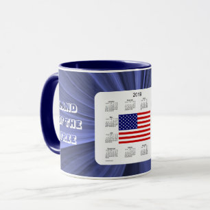 2019 USA-Flaggen-Kalender durch Janz Tasse