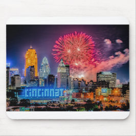 2019 WEBN Feuerwerk Cincinnati Skyline Fotograf Mousepad
