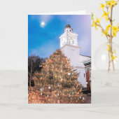 2019 Weihnachtsbaum Plymouth MA Karte (Gelbe Blume)