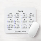 2019 Weiß-Rauch 52 Wochen-Kalender durch Janz Mousepad (Mit Mouse)