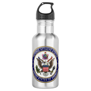 [201] Emblem des U.S. Defense Attaché System (DAS) Trinkflasche