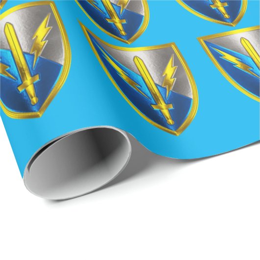 201. Expeditionary Military Intelligence Brigade Geschenkpapier (Rolleneckpunkt)