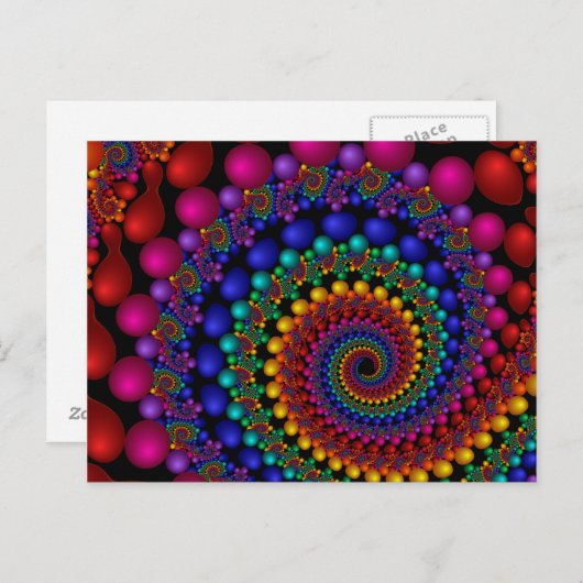 201 Fraktal Postkarte (Vorne/Hinten)