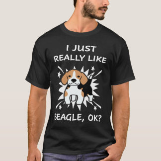 201 Ich mag Beagle wirklich T-Shirt