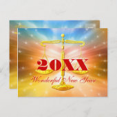 201X Wunderbares Neues Jahr | Kanzlei Feiertagspostkarte (Vorne/Hinten)