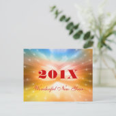 201X Wunderbares Neues Jahr | Perfekte Feiertagspostkarte (Stehend Vorderseite)