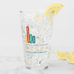 2020 1 Stern würde kein neues Jahr empfehlen Glas