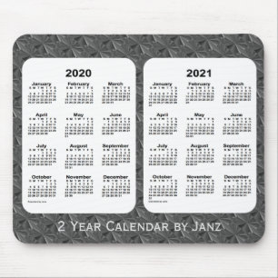 2020-2021 Black Diamonds 2 Year Calendar von Janz Mousepad