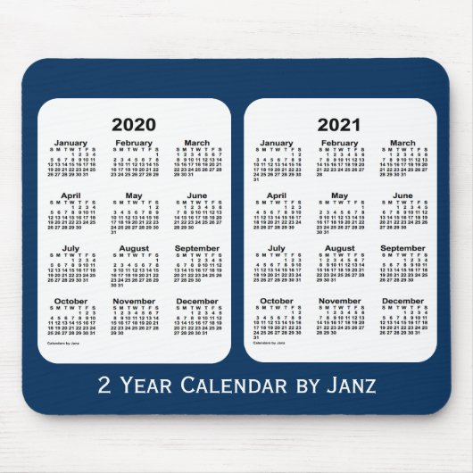 2020-2021 Polizei-Kasten-blauer 2-jähriger Mousepad (Vorne)