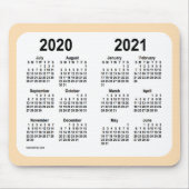 2020-2021 Schuljahrskalender von Janz Wheat Mousepad (Vorne)