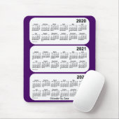 2020-2022 lila 3 Jahr-Kalender durch Janz Mousepad (Mit Mouse)