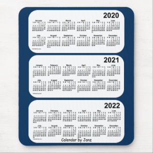 2020-2022 Polizei Box Blue 3 Year Calendar von Jan Mousepad