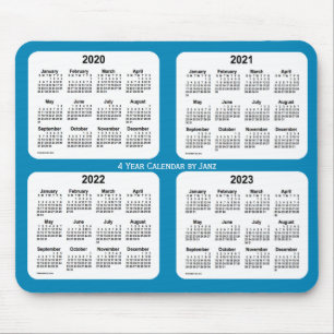 2020-2023 Steel Blue 4 Year Calendar by Janz Mousepad