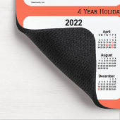 2020-2023 Tomato Red Holiday Calendar von Janz Mousepad (Ecke)