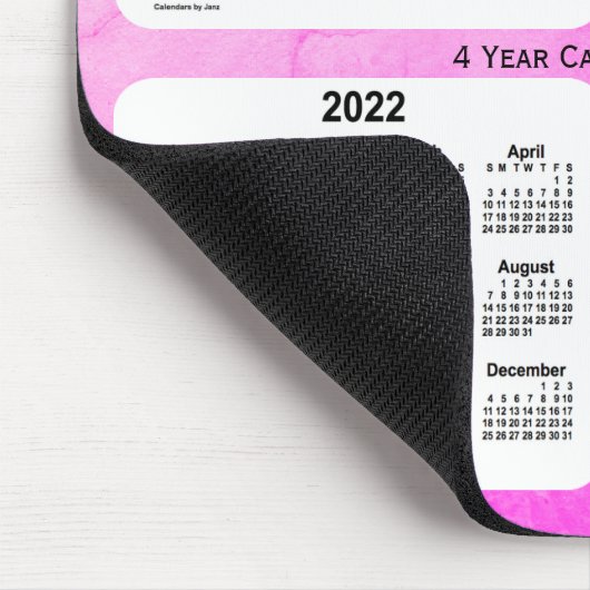 2020-2023 Violet 4 Year Calendar by Janz Faded Mousepad (Ecke)