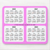 2020-2023 Violet 4 Year Holiday Calendar von Janz Mousepad (Vorne)