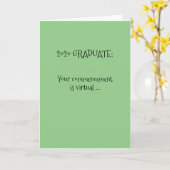 2020 Abschluss Glückwunsch Karte (Gelbe Blume)
