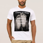 2020 Abschluss, Schwarz-weiß, Quarantäne, Hemd, T-Shirt (Vorderseite)