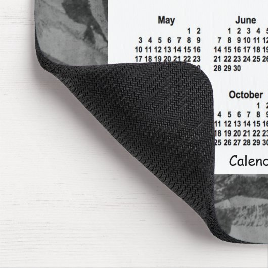 2020 Abstrakt Black Art Calendar von Janz Mousepad (Ecke)