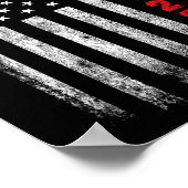 2020 Amerikanische Flagge Vintag Poster (Ecke)