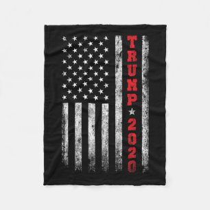 2020 Amerikanische Flagge Vintage Fleecedecke