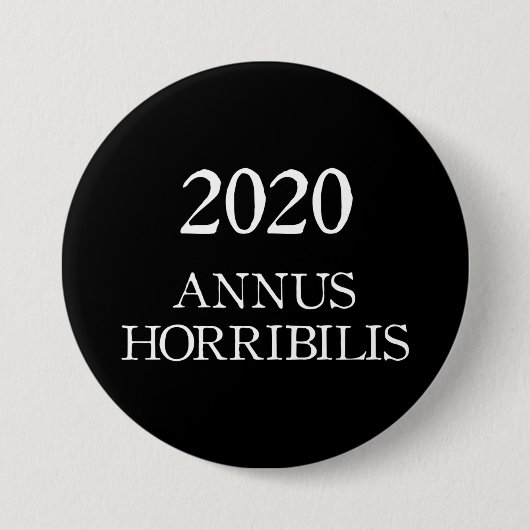2020 Annus Horribilis Lateinisches schreckliches J Button (Vorderseite)