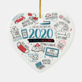 2020: Begehung des Fernlernens in der Quarantäne Keramik Ornament (Hinten)