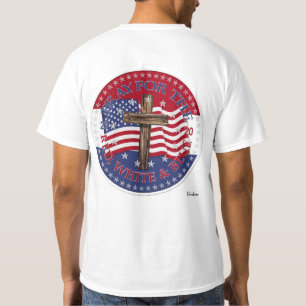 2020 Beten für das Rote, Weiße und Blaue Kreuz T-Shirt