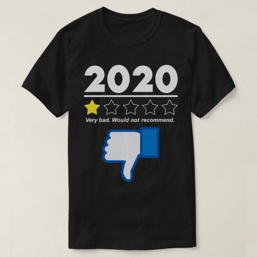 2020 Bewertung sehr schlecht würde nicht empfehlen T-Shirt (Design vorne)