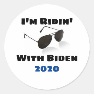 2020 bin ich bei Biden Runder Aufkleber