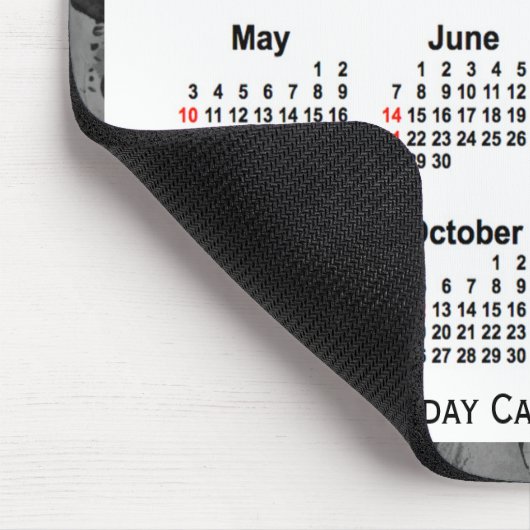 2020 Black Holiday Art Kalender von Janz Mouse Pad Mousepad (Ecke)