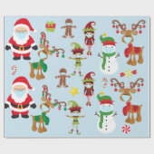 2020 Bleibe Niedliche Weihnachtsmaske Geschenkpapier (Flach)