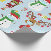 2020 Bleibe Niedliche Weihnachtsmaske Geschenkpapier (Ecke)