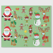 2020 Bleibe Niedliche Weihnachtsmaske Geschenkpapier (Flach)