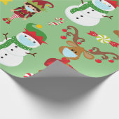 2020 Bleibe Niedliche Weihnachtsmaske Geschenkpapier (Ecke)