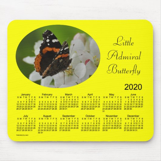 2020 Butterfly-Kalender von Janz Mousepad (Vorne)