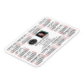 2020 Calendar Business Logo Photo Text Easy Custom Magnet (Linke Seite)