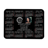 2020 Calendar Custom Business Logo Photo Text Easy Magnet (Horizontal)