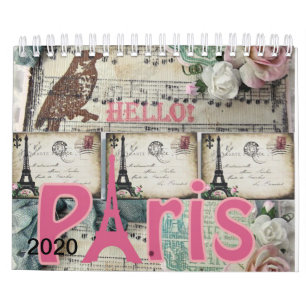 2020 Calendar Paris, Frankreich Kalender
